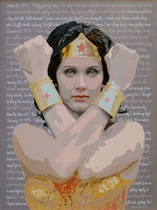 Boomershine, Wonder Woman, 2009, Acrylic on Canvas, 40x30