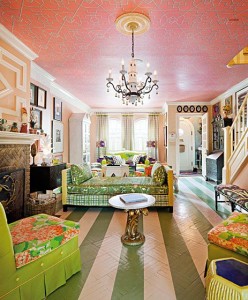 John and Jason's Brooklyn Living room inspired by The Greenbrier. Image via newyorkmag.com