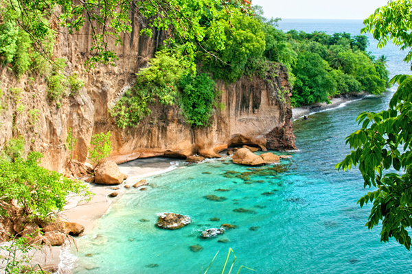 Secret Beach, Dominica via Hotel Chic