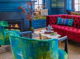 How to Rock a Peacock Blue Living Room